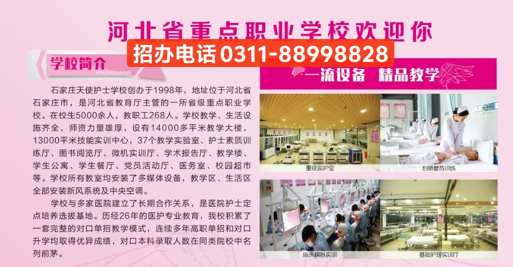  石家莊天使護士學校2025年春季招生簡章